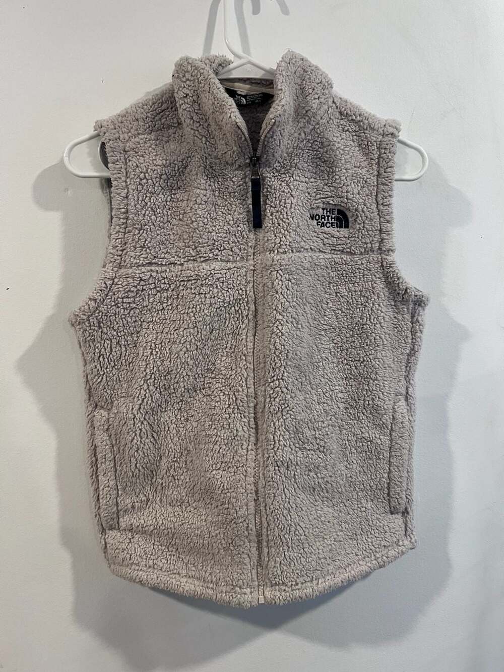 The North Face Boys' Campshire Sherpa Fleece Vest Gray